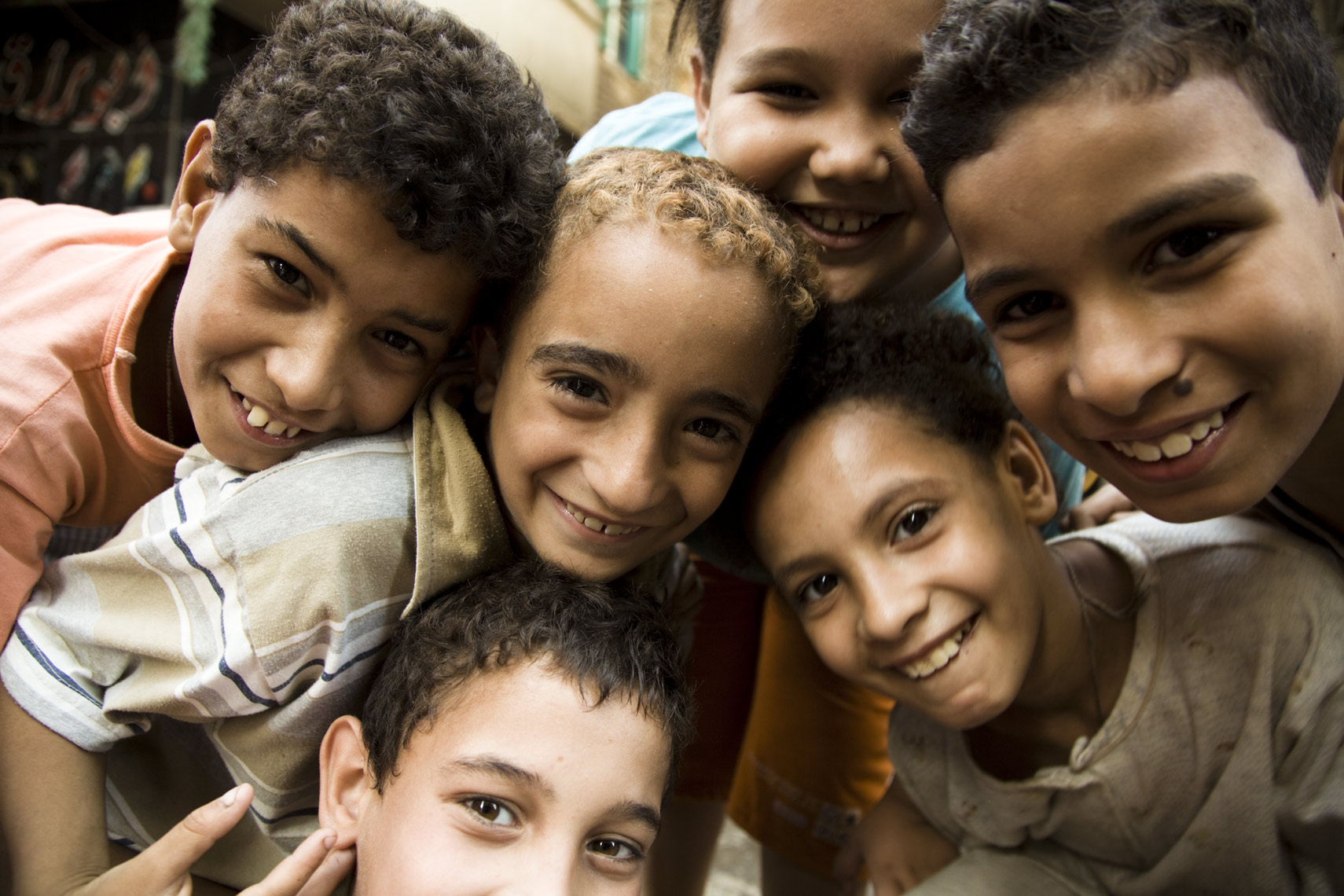 SMILING CHILDREN IN CAIRO